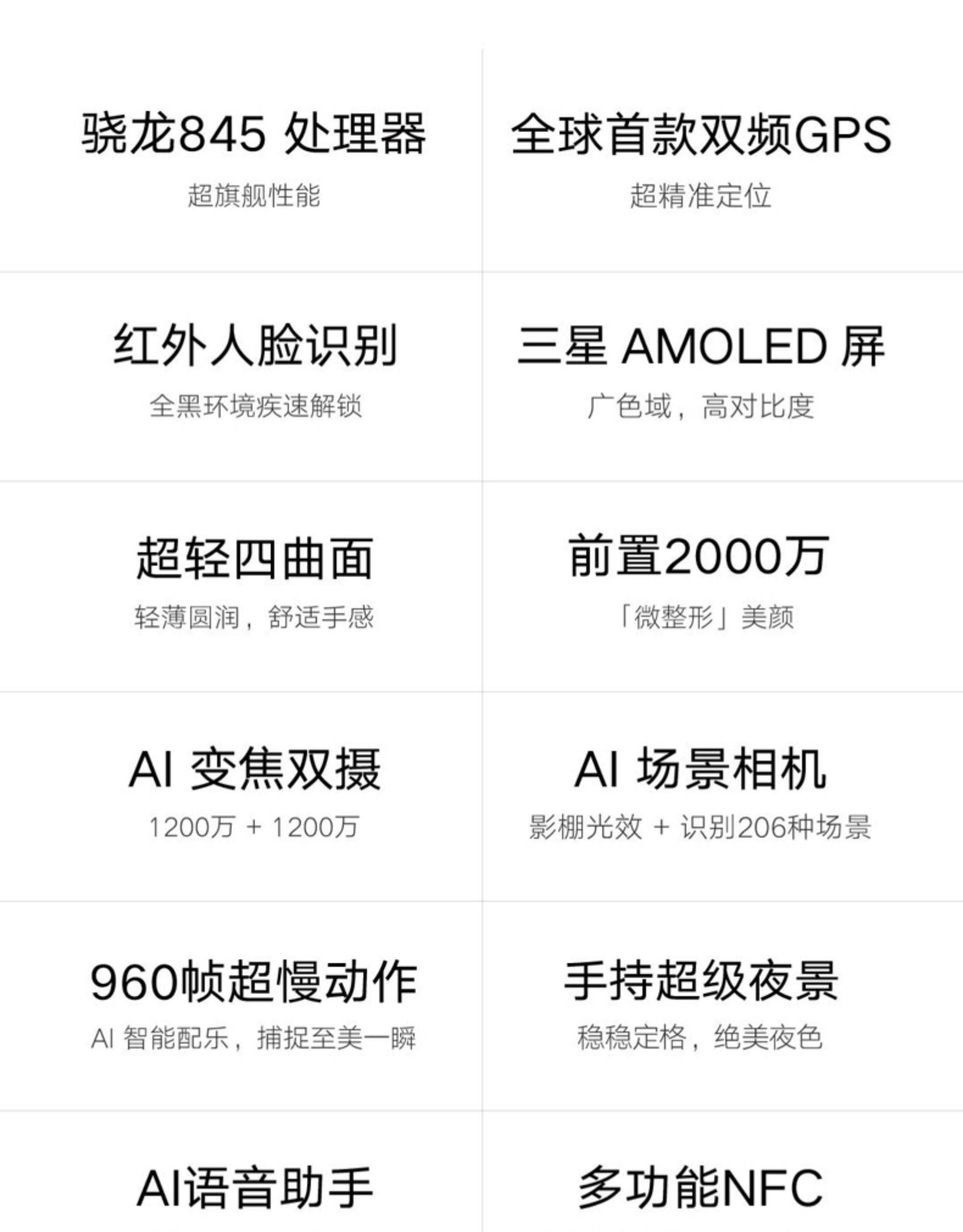 小米8屏幕指紋版 6GB+128GB 黑色 全網(wǎng)通4G 雙卡雙待 全面屏拍照智能游戲手機(jī)(圖2) 小米8屏幕指紋版 6GB+128GB 黑色 全網(wǎng)通4G 雙卡雙待 全面屏拍照智能游戲手機(jī)(圖2)